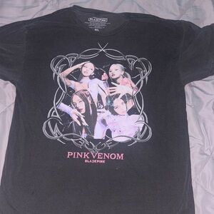 Black Pink Pink Venom  Graphic T-Shirt